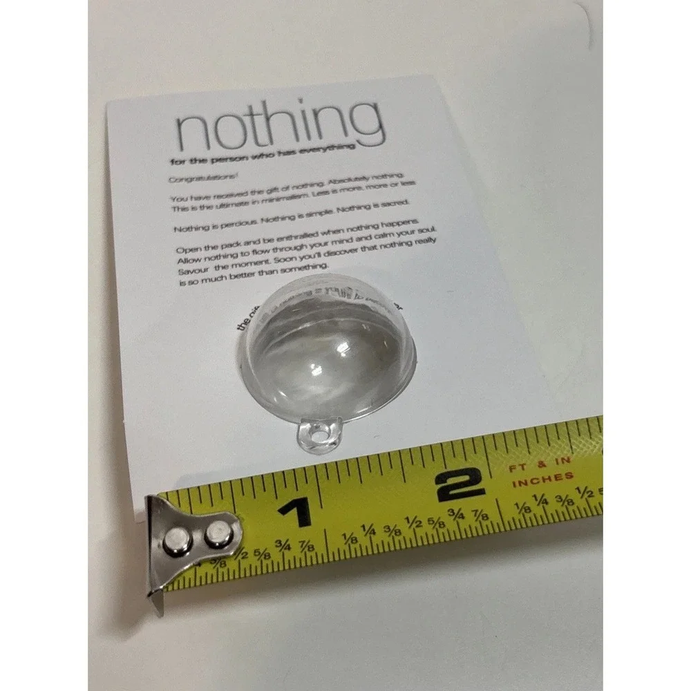 Gift of Nothing gag xmas prank white elephant joke‎ present stocking stuffer new - Picture 6 of 6